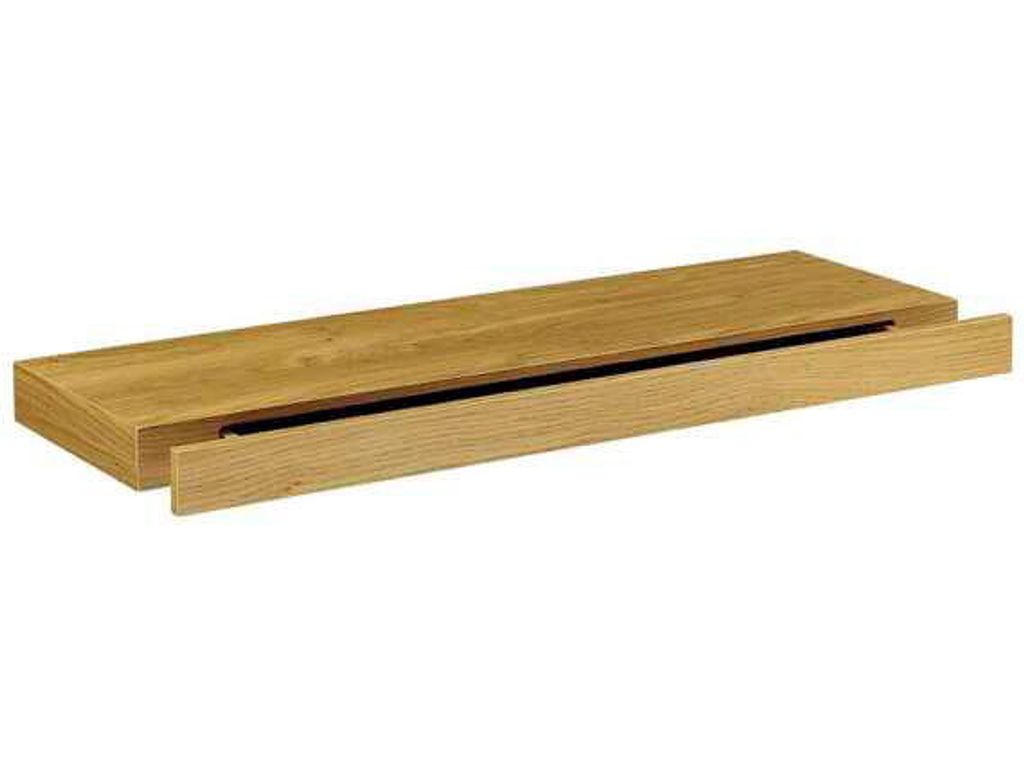 Etag�re murale L. 80 cm DURALINE Ch�ne / 1 tiroir