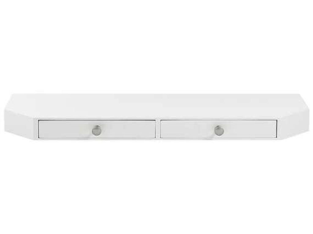 Etag�re murale L. 80 cm DURALINE Blanc / 2 tiroirs