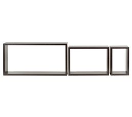 Etag�res - Set de 3 rectangles DURALINE Wenge