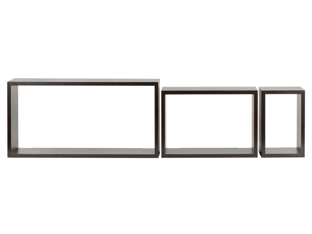 Etag�res - Set de 3 rectangles DURALINE Wenge