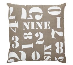 Coussins - Coussin 40x40 cm NUMBER beige