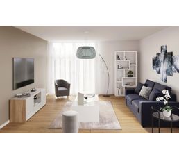 Table Basse Riva 2 Blanc Noir Table Basse But