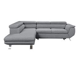 Canapé Dangle Convertible Méridienne Gauche Phoenix Tissu Chiné Monet Gris
