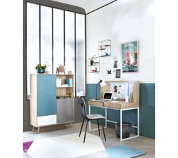 Coiffeuse Bella Avec Miroir Led Et Tabouret