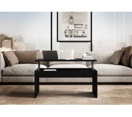 Table Basse Plateau Relevable Yana Noir Table Basse But