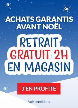 Retrait gratuit 2h en magasin