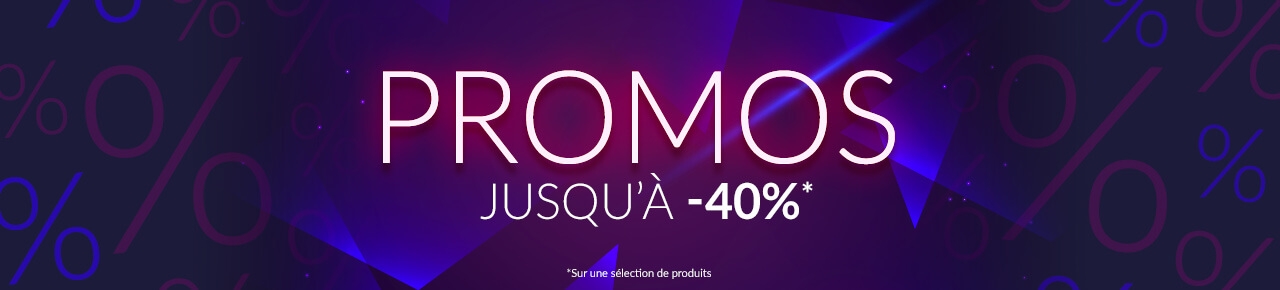 Promos jusqu'à -40%